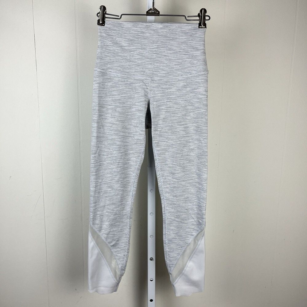 Lululemon Wunder Under Leggings Scalloped Hem High Rise Crop‎ Light Gray Sz 2/4?